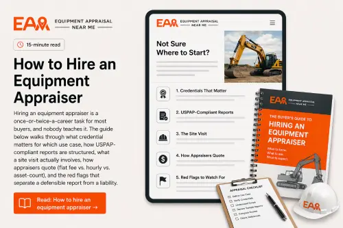 read our guide about how to hire a heavy equipment appraiser when you're unsure where to begin